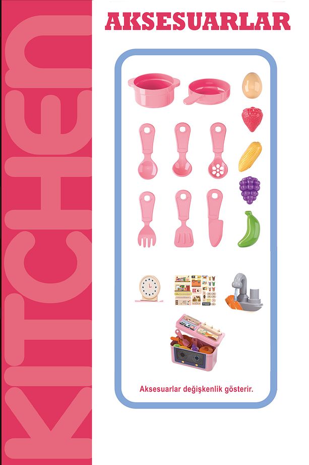 Pikka Toys Mini Çeşmeli Mutfak Seti