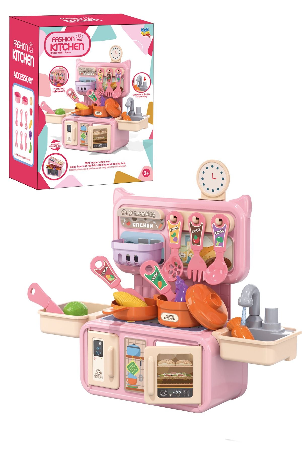 Pikka Toys Mini Çeşmeli Mutfak Seti