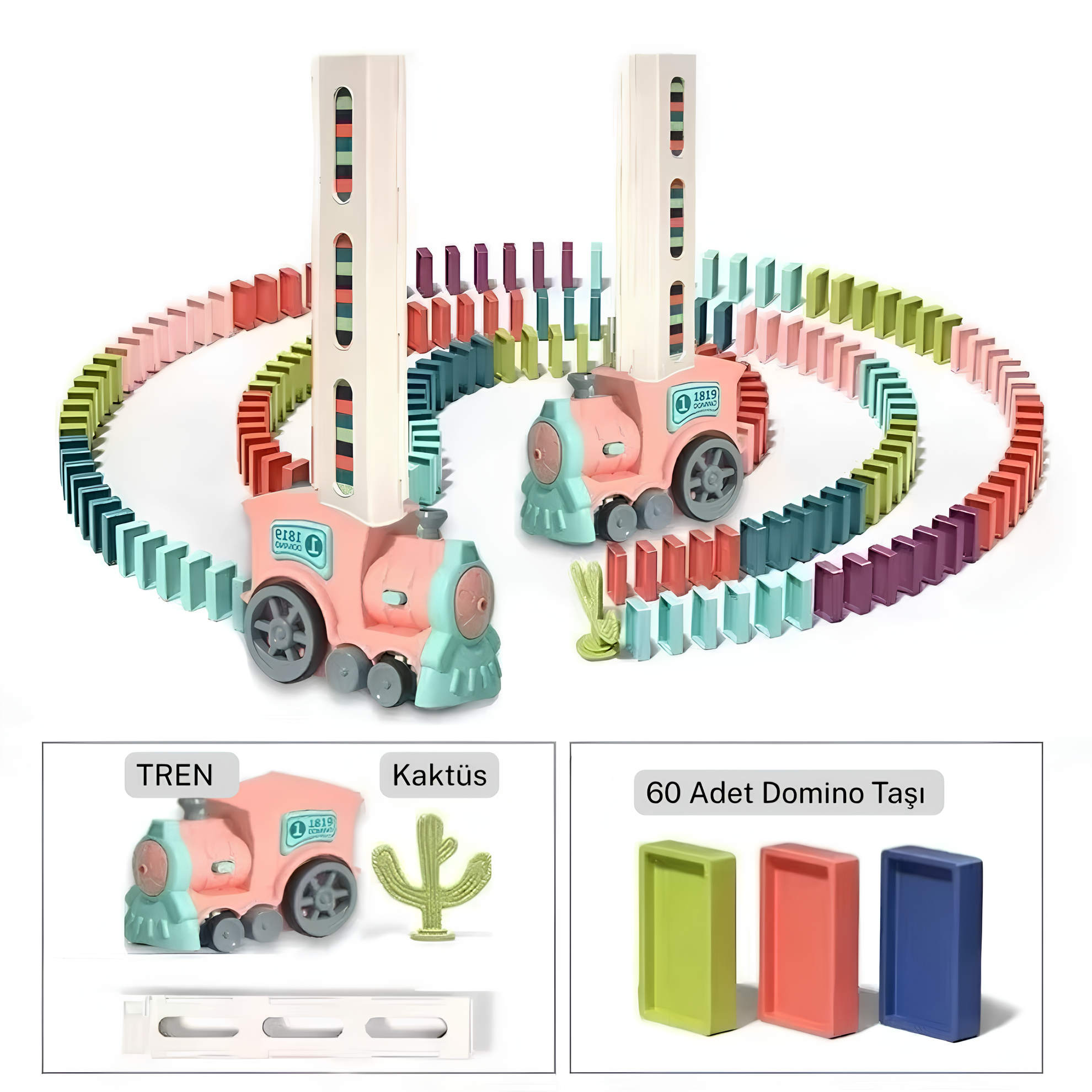 Pikka Toys Domino Tren Seti