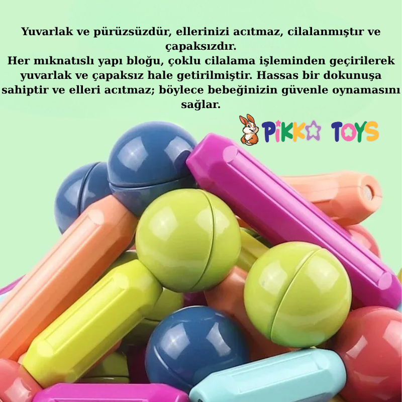 Pikka Toys™ Manyetik Yapı Oyuncağı