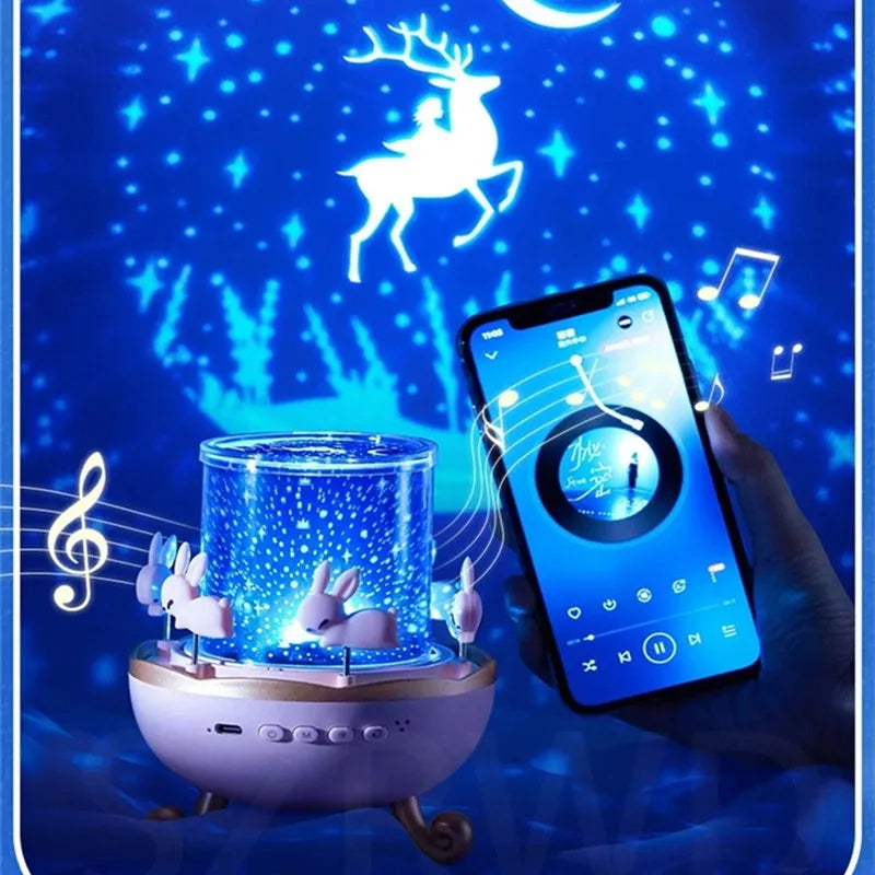 Pikka Toys Bluetooth Işıklı Gece Lambası ve Projeksiyon Şarjlı