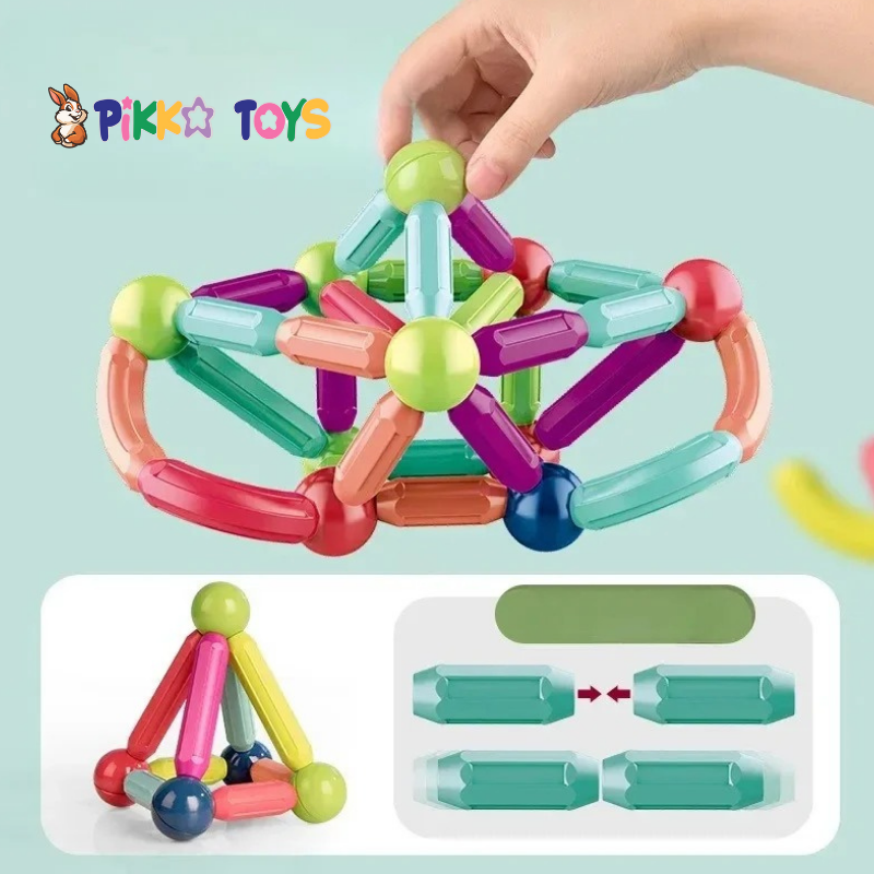 Pikka Toys™ Manyetik Yapı Oyuncağı