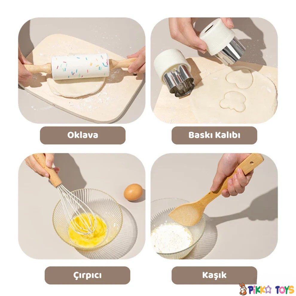 Pikka Toys Ahşap Mutfak Seti