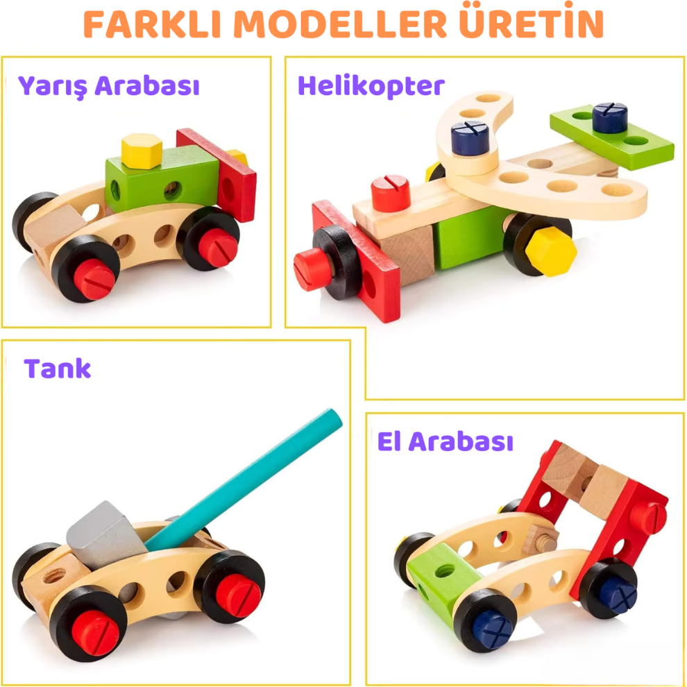 Pikka Toys Ahşap Alet Kutusu