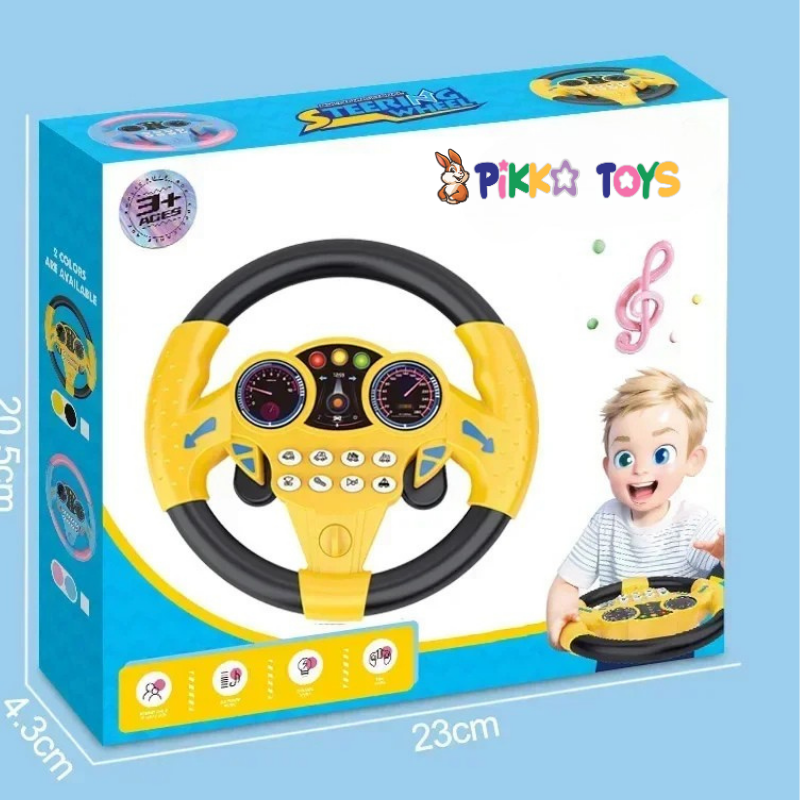 Pikka Toys 360° Dönebilen Işıklı ve Sesli Oyuncak Direksiyon