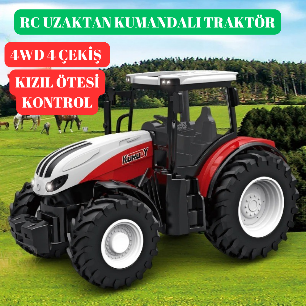 Pikka FarmMaster | RC Uzaktan Kumandalı 4WD Traktör