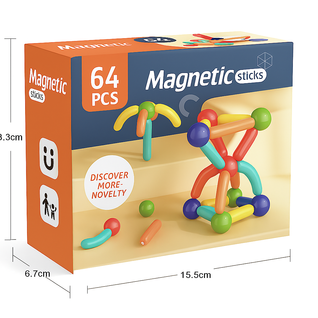 Pikka Toys™ Manyetik Yapı Oyuncağı