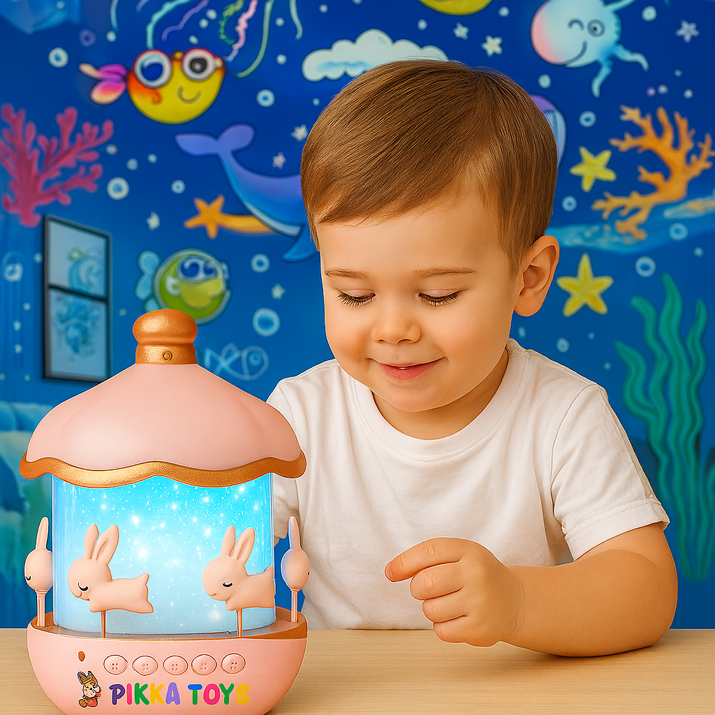 Pikka Toys Bluetooth Işıklı Gece Lambası ve Projeksiyon Şarjlı