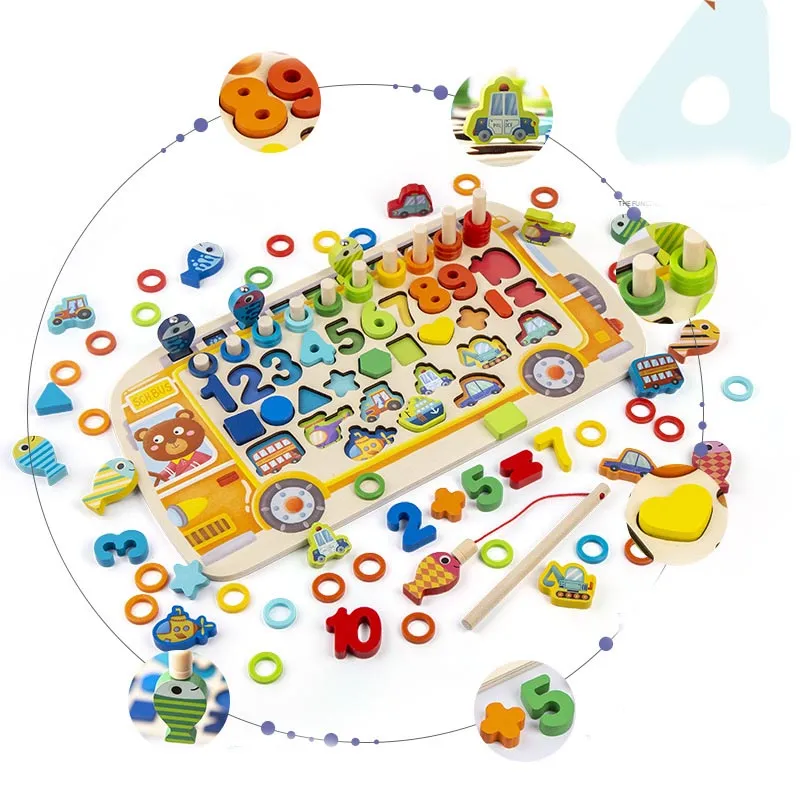 Pikka Toys Eğitici Ahşap Sayılar