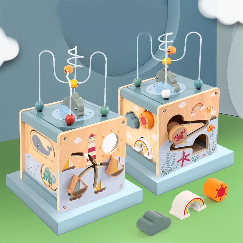 Pikka Toys | Montessori Ahşap Aktivite Küpü