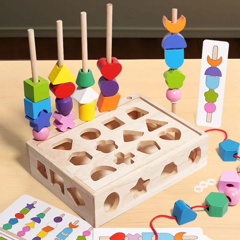 Pikka Toys | Montessori Şekil ve Renk Dizme Seti