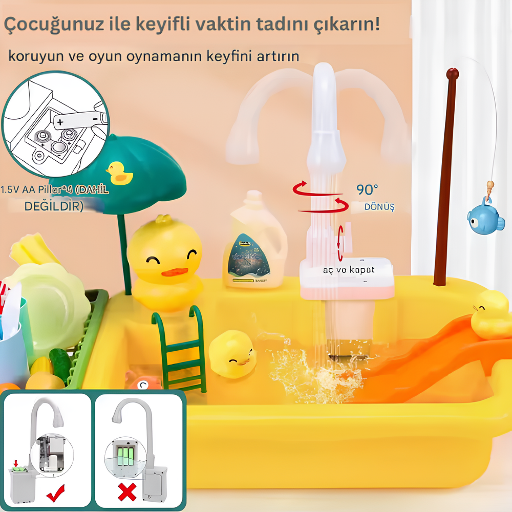 Pikka Toys Su Akan İnteraktif Çeşme Seti