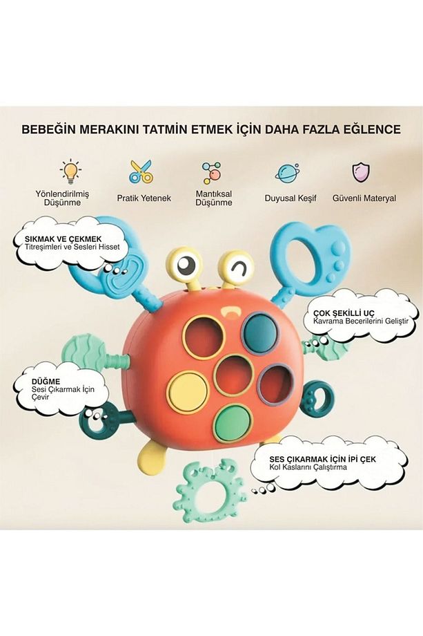 Pikka Toys Yengeçli Montessori Oyuncak