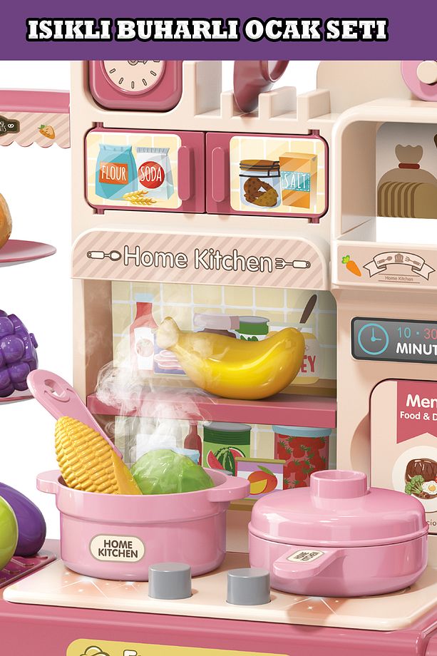 Pikka Toys Buharlı Işıklı Mutfak Seti