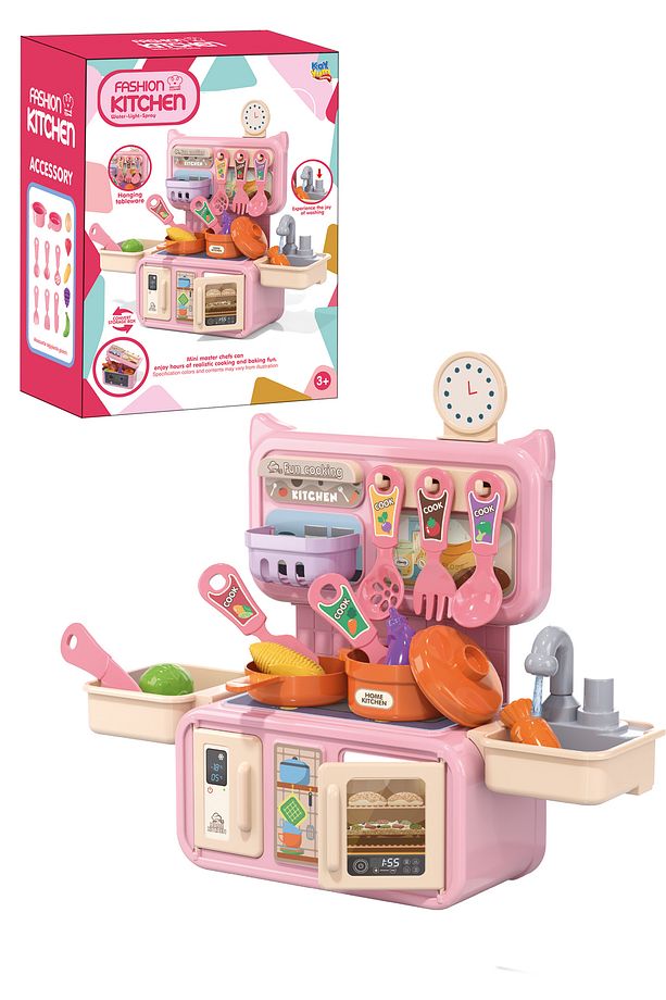 Pikka Toys Mini Çeşmeli Mutfak Seti