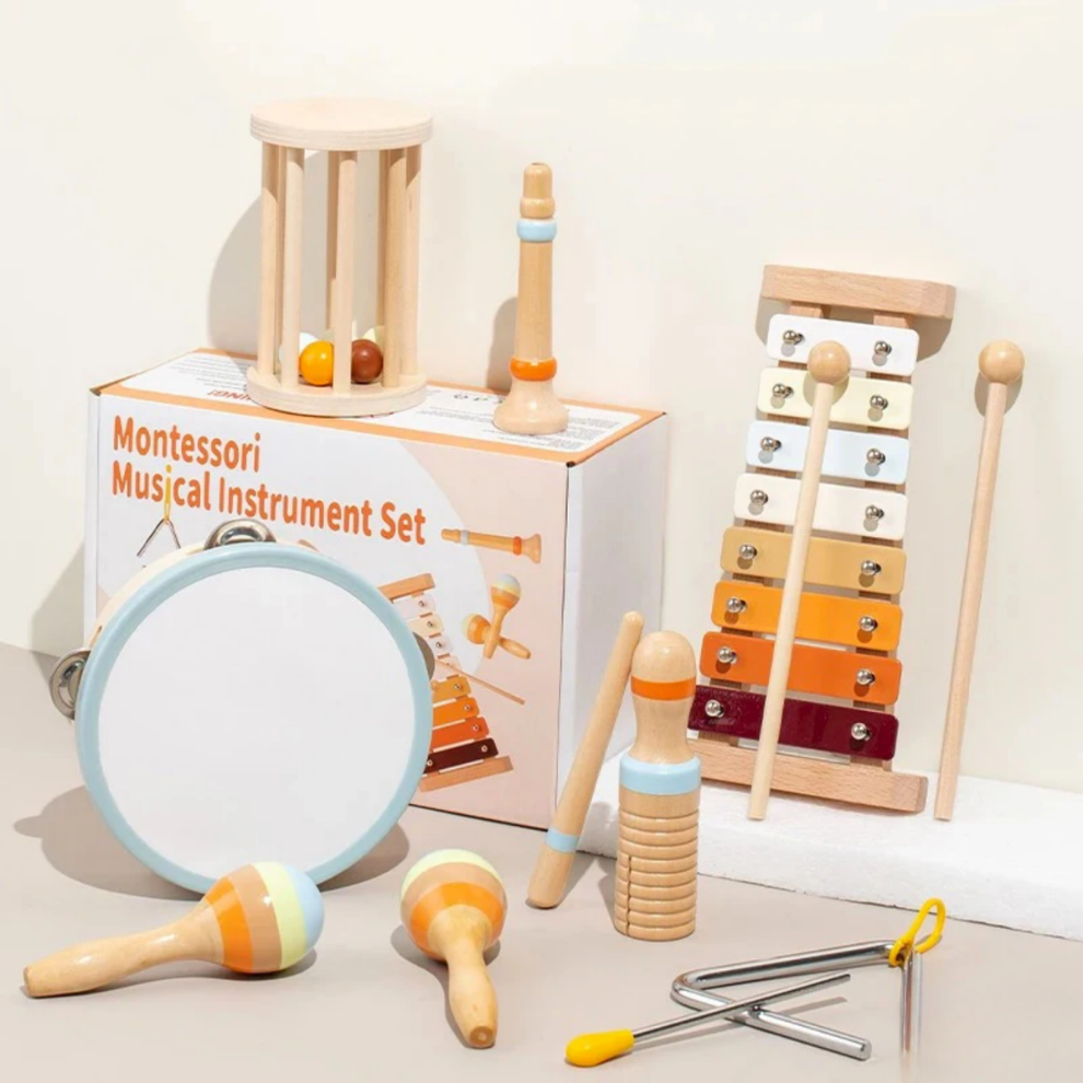 Pikka Toys Ahşap Müzik Aleti Seti-7 Adet