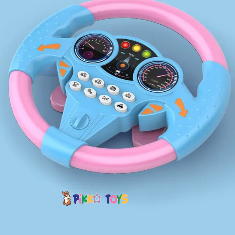 Pikka Toys  360° Dönebilen Işıklı ve Sesli Oyuncak Direksiyon
