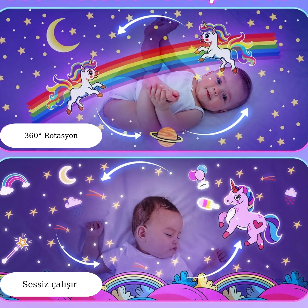 Pikka Toys Bluetooth Işıklı Gece Lambası ve Projeksiyon Şarjlı