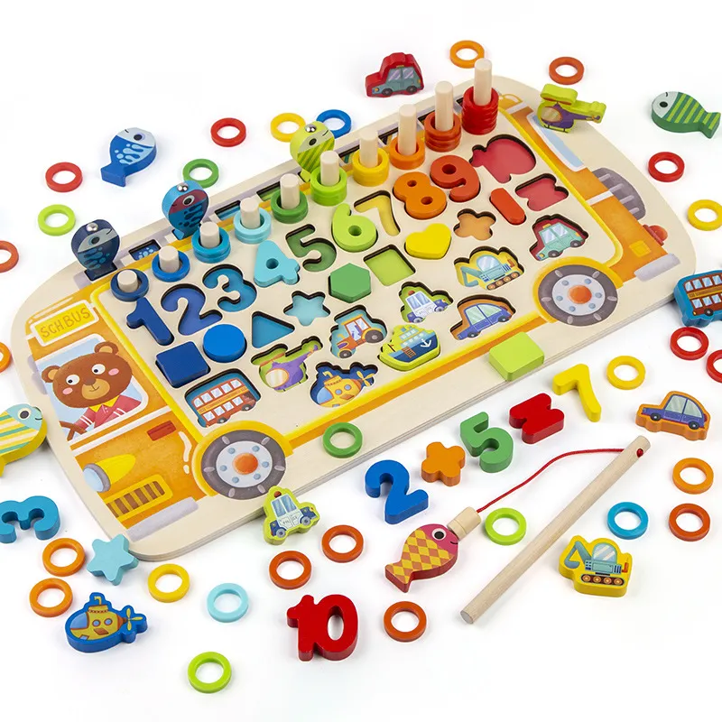Pikka Toys Eğitici Ahşap Sayılar