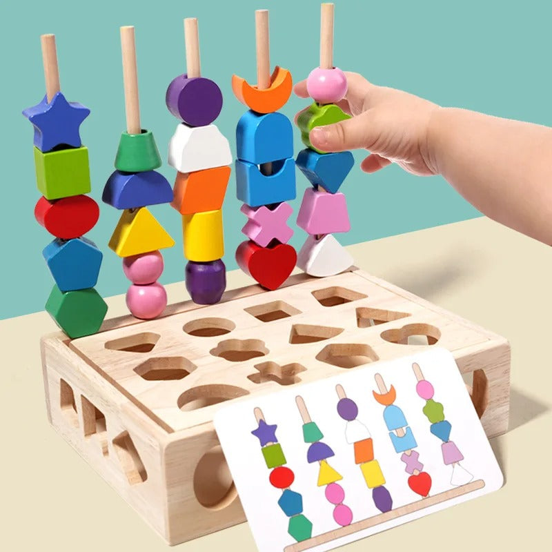 Pikka  Toys | Montessori Şekil ve Renk Dizme Seti