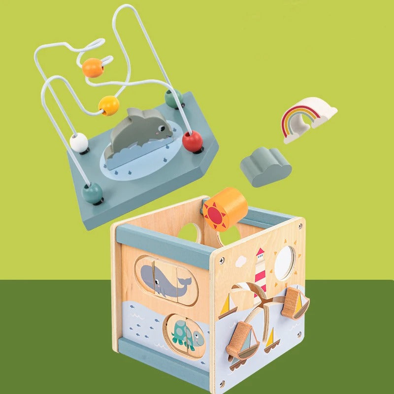 Pikka Toys  | Montessori Ahşap Aktivite Küpü